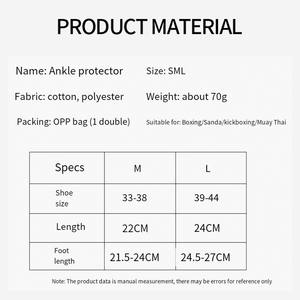 Boxe Cheville Muay Thai Kick MMA Arts Martiaux Cheville Soutien Bretelles Élastique Pied Garde Logo Personnalisé - Product Image 6