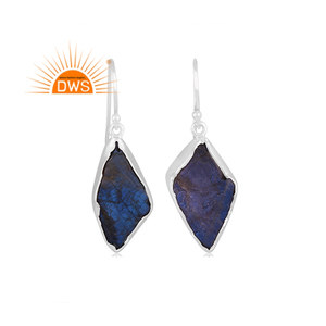 Pendientes colgantes de piedras preciosas de labradorita Natural de plata de ley de gran venta, joyería para mujer, regalo para su delicada colección - Product Image 1