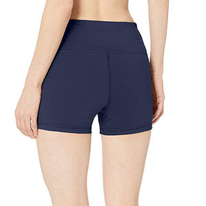 Pantalones cortos ajustados personalizados para mujer, ropa de calle transpirable de longitud corta con logotipo bordado personalizado, cintura alta, alta calidad - Product Image 6