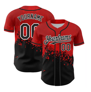 2025 haut américain cousu respirant Sublimation Baseball & Softball Jersey 100% Polyester transfert de chaleur imprimé - Product Image 1