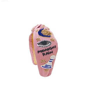 New Swiftie Beaded <b>Headbands</b> Beaded Hair Accessories Seed Beaded Swiftie Women <b>Headbands</b> Top Knotted Seed Beaded <b>Headbands</b> - Product Image 6