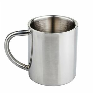 Wholesale High Quality 250ML Alto Mug 304 Stainless Steel Promotional Gift MS013 Double Wall <b>Coffee</b> or Tea Mug with Handle Stock - Product Image 1