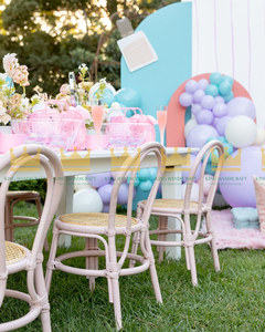 Silla Infantil de Ratán Moderna Hecha a Mano para Eventos al Aire Libre, Fiestas de Cumpleaños, Festivales - Decoraciones Premium para Fiestas Infantiles - Product Image 5