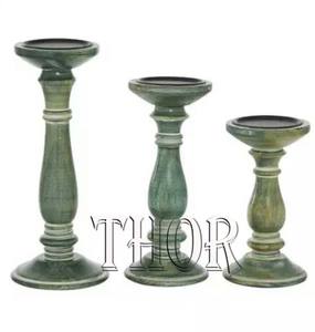 Farmhouse เชิงเทียนไม้แบบชนบท,ที่ใส่เทียนสำหรับตกแต่งบ้านในโอกาสพิเศษประดับงานแต่งงาน - Product Image 3