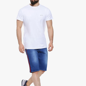 Classic Light Blue Wash Everyday Casual Summer <b>Men</b> Denim <b>Shorts</b> Modern <b>Slim</b> <b>Fit</b> Street Inspired <b>Men</b> Denim <b>Shorts</b> - Product Image 4