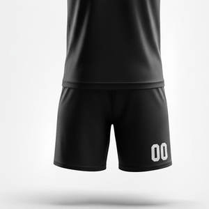 Camiseta de Fútbol de Corte Atlético con Cuello Estilo Buceo y Mangas de Compresión para un Look Deportivo Dinámico y Moderno - Product Image 4