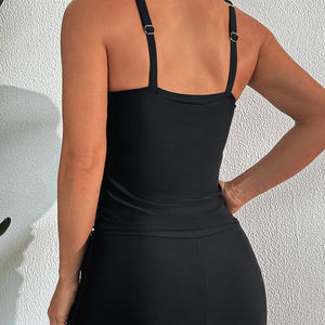 Ensemble <span class=keywords><strong>de</strong></span> <span class=keywords><strong>maillot</strong></span> <span class=keywords><strong>de</strong></span> <span class=keywords><strong>bain</strong></span> Tankini personnalisable pour <span class=keywords><strong>femme</strong></span>-<span class=keywords><strong>Boxer</strong></span> <span class=keywords><strong>taille</strong></span> <span class=keywords><strong>haute</strong></span> Crop Top <span class=keywords><strong>Maillot</strong></span> <span class=keywords><strong>de</strong></span> <span class=keywords><strong>bain</strong></span> deux pièces - Product Image 2