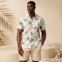 Chemise décontractée en coton à motifs floraux pour animaux de compagnie et propriétaires – Collection Printemps-Été-Automne – Confortable et créative
