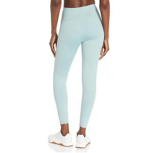 กางเกงเลกกิ้งเล่นกีฬาโยคะของผู้หญิงกางเกงไร้รอยต่อมีโลโก้ผ้าถัก - Product Image 4