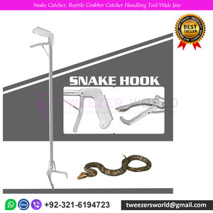 Gancho de serpiente Retráctil Herramienta de captura de serpiente profesional Reptiles Accesorios de gancho de acero inoxidable - Product Image 2