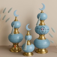 Lanterne de sol décorative élégante au design unique pour les fêtes et célébrations, idéale pour le Ramadan, l'Aïd et les fêtes du Hajj