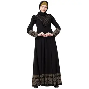 Мусульманская одежда женская абайя премиум качества женская с длинным рукавом абайя стильная высококачественная ткань на заказ