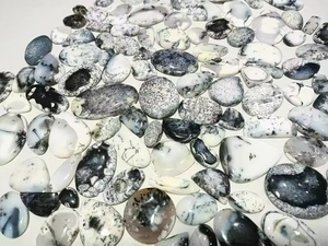 Natural Dendritic Agate Cabochons High Quality Polished <b>Blue</b> Fire Color Play Handmade Wholesale Price Loose Gemstones - Product Image 3