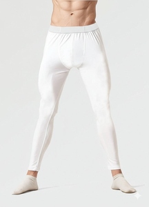 Ventes en gros de leggings de compression pour hommes, respirants, à séchage rapide, en coton et en fibre de bambou, avec cordon de serrage, logo personnalisé, pour la salle de sport et la course à pied - Product Image 4