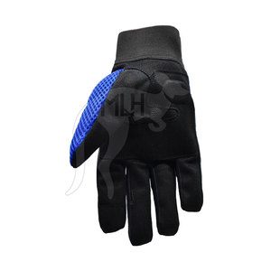 Gants de course de moto en cuir PU Fonction d'écran tactile Respirant Conception complète des doigts pour le cyclisme - Product Image 4
