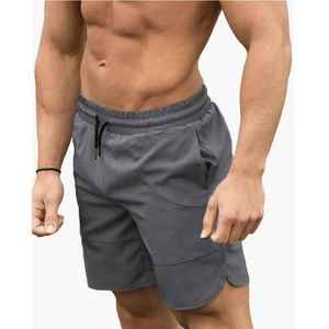 Pantalones Cortos Deportivos Casuales para Hombre, para Gimnasio, Fitness, Correr, Entrenamiento, Poliéster/Algodón, Transpirables, de Secado Rápido, Anti-UV - Product Image 5