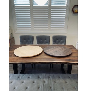 ถาดไม้แบบหมุนได้หมุนได้เรียบเนียนสำหรับโต๊ะบุฟเฟ่ต์และงานปาร์ตี้ - Product Image 1