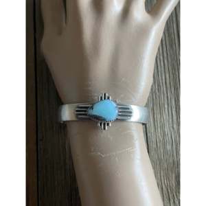 Bracelet de mode Golden Hill de Gary Spencer, turquoise et argent sterling, design Zia - Product Image 2
