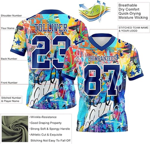 Maillots de football personnalisés pour hommes, femmes, jeunes, garçons, filles, chemises de sport personnalisées, uniformes d'équipe - Product Image 2