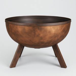 Luxury Modern Outdoor Metal Firepit with Powder Coated Finish Crafted for High-End Villas Resorts & Farmhouses - Product Image 3