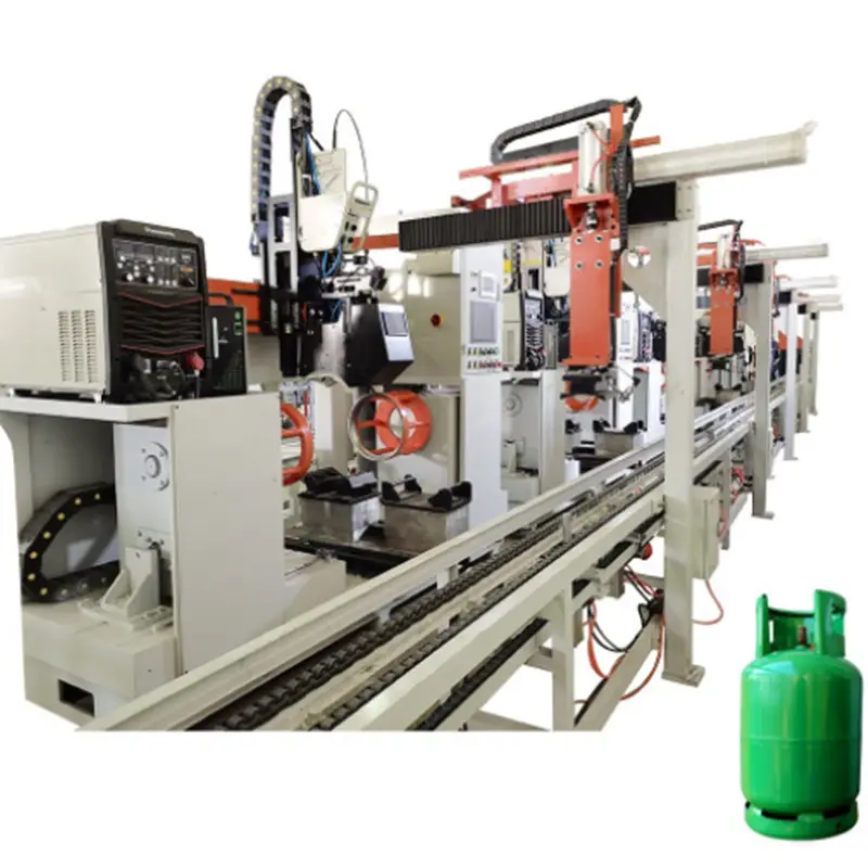 Fully Automatic 6/12/13/15/30kg LPG Gas Cylinder Production Line Machines^
