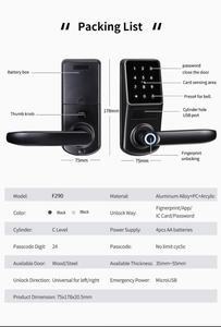 พร้อมจัดส่ง สมาร์ทไลฟ์ แฟคทอรี่ ผลิต ล็อคดิจิตอลแบบ Tuya WiFi พร้อมระบบสแกนลายนิ้วมือ  ล็อคประตูแบบ Deadbolt - Product Image 5