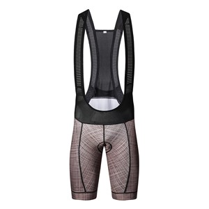 Pantalones Cortos de Ciclismo Personalizables con Textura a Cuadros, Alta Elasticidad, Transpirables, con Malla que Absorbe la Humedad, con Tirantes y Amortiguación - Product Image 1
