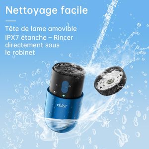 Rasoir électrique compact pour hommes et femmes, mini rasoir rechargeable, étanche, portable, tondeuse corporelle sans fil, rasoir puissant - Product Image 5
