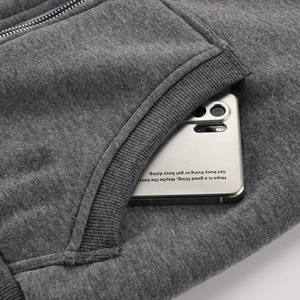 Sweats à capuche unisexes à fermeture éclair de haute qualité, poids lourd, impression de logo personnalisé, coupe ample, style décontracté, sweats à capuche grande taille - Product Image 3