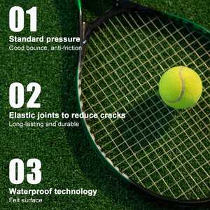 ลูกเทนนิสขนแกะแท้ทำจากไม้เทนนิสขนแกะแท้ทำจากไม้แข็งสีตามสั่งพิมพ์โลโก้ - Product Image 5