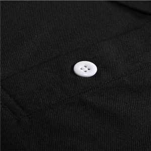 Logo personnalisé solide hommes pour chemise de haute qualité coton peigné à manches courtes bouton avant - Product Image 6