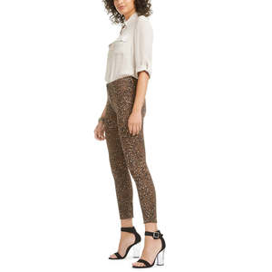 Jeans da Donna 7 for All Mankind, Stampa Animalier Marrone, Beige Scuro, Taglia 10, Vestibilità Ampia, Taglio Dritto, Pantaloni in Denim XL - Product Image 3
