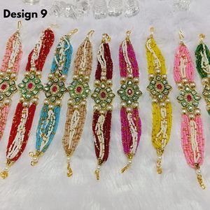 สร้อยข้อมือหลากสีสำหรับผู้หญิงงานออกแบบงานแต่งงานแบบดั้งเดิมของชาวอินเดียนแดง - Product Image 5