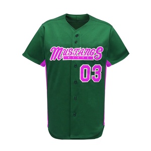 Uniforme de béisbol de poliéster personalizado, uniforme de corte regular liso y de alta calidad - Product Image 5