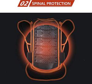 เสื้อกั๊กป้องกันกระดูกสันหลังบริเวณหน้าอกสำหรับเด็กสำหรับขี่จักรยานสเก็ตบอร์ดสำหรับเด็ก - Product Image 6