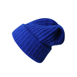 Bonnet d'hiver unisexe personnalisé avec logo, 100% acrylique, impression numérique, tricot plat, couleur unie, bord retroussé, style décontracté professionnel - Product Image 1