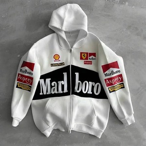 Giacca da Moto Invernale Vintage F1 per Uomo |   Stile Personalizzato per Auto da Corsa |   Felpa con Cappuccio Reversibile Stile Ford Motorsport Streetwear - Product Image 3