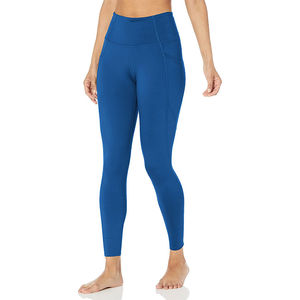 Women's Buttery Soft Casual Mid Waist Seamless Yoga <b>Leggings</b> Solid Pattern Standard Thickness Gym Pockets Breathable <b>Knitted</b> - Product Image 4