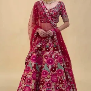 ชุดเดรสปักลายสำหรับผู้หญิง,ชุดเดรสกำลังจากอินเดียไปงานปักลายคุณภาพดีที่สุด - Product Image 1