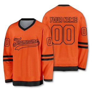 Camisetas de entrenamiento de hockey sobre hielo personalizadas profesionales, venta al por mayor, transpirable, control de humedad, poliéster duradero, diseño sublimado OEM - Product Image 3