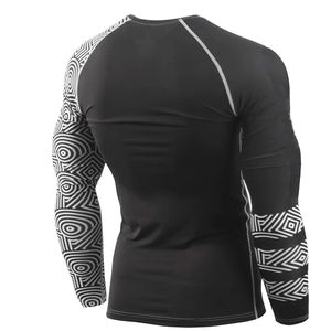 Sun Protection Comfortable Breathable Super Stretch <b>MMA</b> <b>Rash</b> <b>Guard</b> Custom Logo Adults Fitness Wear <b>Rash</b> <b>Guard</b> - Product Image 2