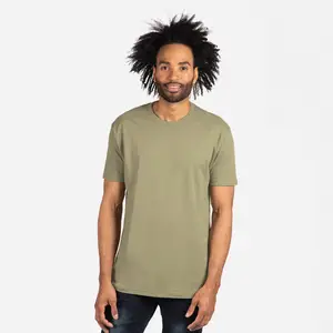 Next Level Apparel Hommes Light Olive 3600 T-shirt en coton unisexe 100% T-shirt à col rond respirant en coton peigné à l'anneau