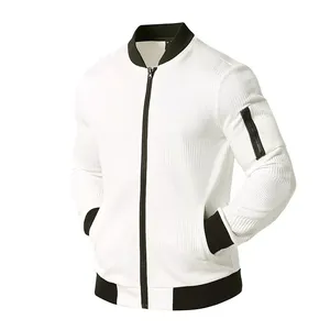 Qualité supérieure Offre Spéciale hommes col montant avant Logo Bomber veste séchage rapide et écologique haute qualité hiver mode - Product Image 5