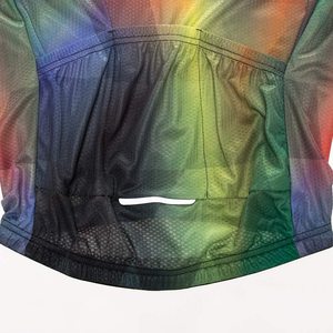 โรงงานขายส่งเสื้อเจอร์ซีย์นักปั่นผู้ชายแขนสั้นชื้น wicking เสื้อยืดปั่นจักรยานแห้งเร็วระบายอากาศได้เอง - Product Image 6