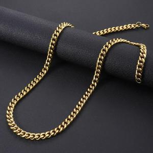 Cadena Cubana de Acero Inoxidable con Baño al Vacío, Moderna y Exclusiva, Collares Unisex para Regalo, Gran Venta - Product Image 4