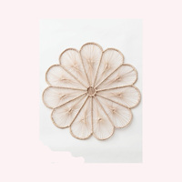 Clips de nappe en bambou artisanaux |   Vaisselle de style européen faite à la main, blanche, taille personnalisée, lavable, durable, pour une table élégante