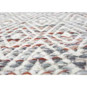 พรมทอแบบเรียบลายเรขาคณิต Abrash ทำจากขนสัตว์และวิสโคส สีแดงและสีส้ม สำหรับใช้ในบ้าน-ADWV-13047 - Product Image 3