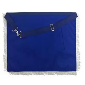 High Quality Customized Masonic Aprons Master Blue Lodge Embroidery <b>Crafts</b> Royal Blue White Silver Embroidery Needlework - Product Image 3