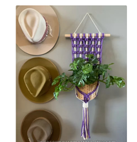 Accesorios de Decoración de Alta Calidad, Decoración Blanca, Colgador de Plantas de Macramé Personalizado para Decoración de Paredes y Ventanas