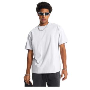 เสื้อยืดผ้าฝ้ายแท้แบบหนาสำหรับผู้ชายเสื้อยืดธรรมดาทรงโอเวอร์ไซส์ - Product Image 1